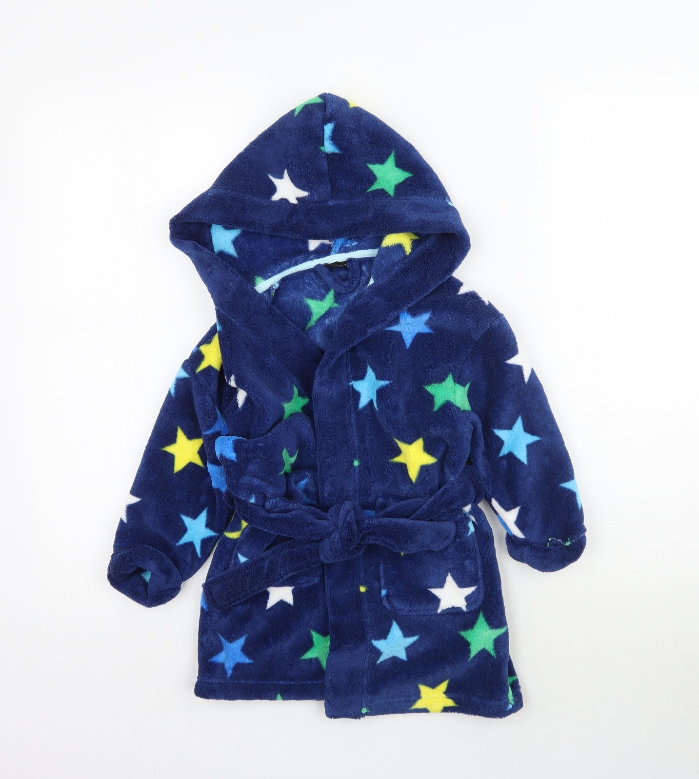 NEXT Baby Blue Solid   Robe Size 18-24 Months  - Star print