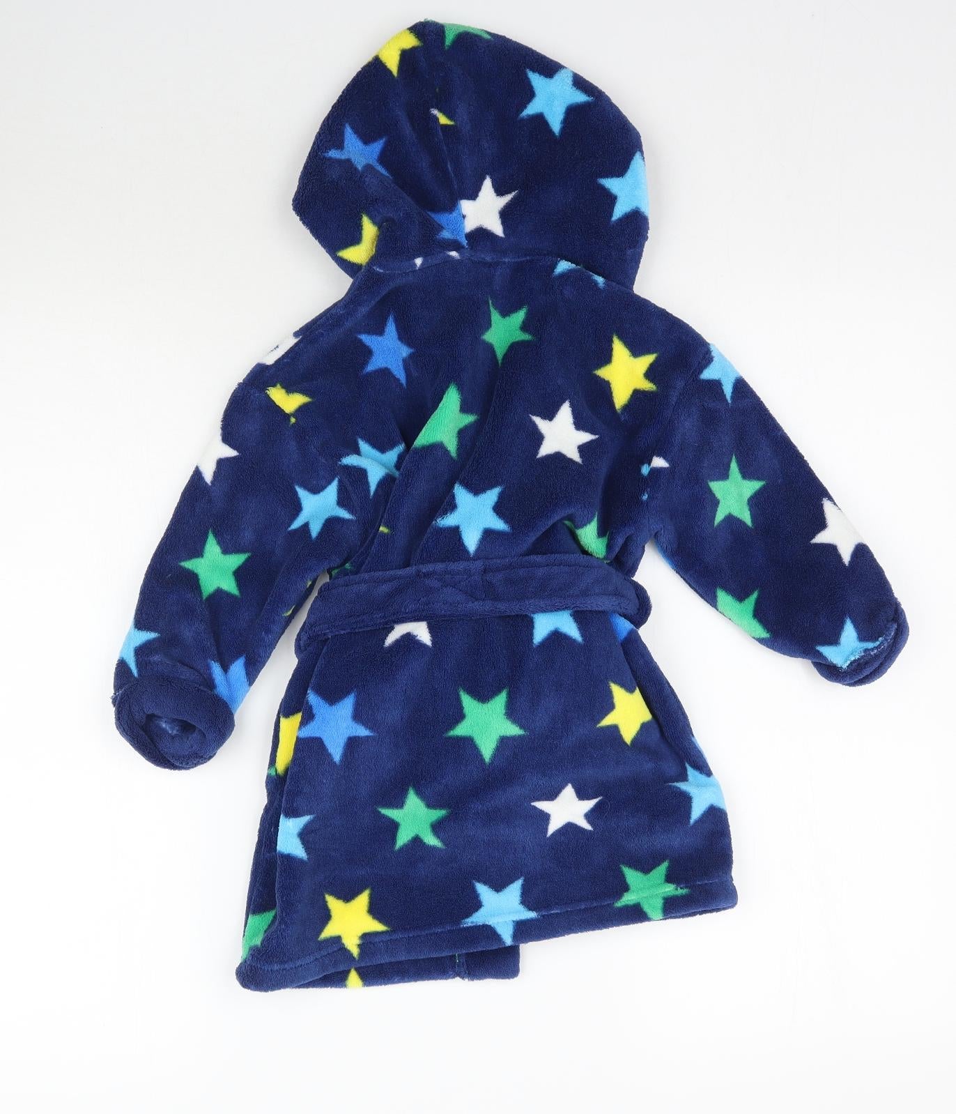 NEXT Baby Blue Solid   Robe Size 18-24 Months  - Star print