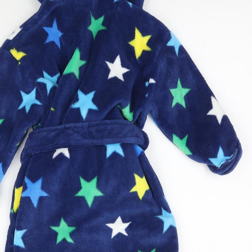 NEXT Baby Blue Solid   Robe Size 18-24 Months  - Star print