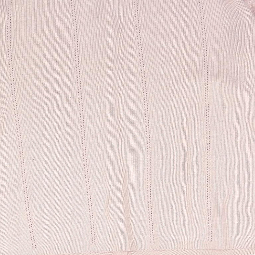 BHS Womens Pink  Knit Cardigan Jumper Size 14