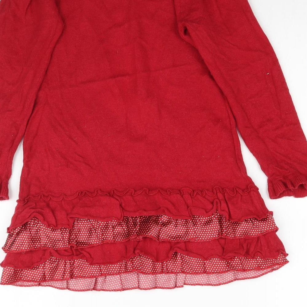 Marks and Spencer Girls Red  Knit Mini  Size 6-7 Years