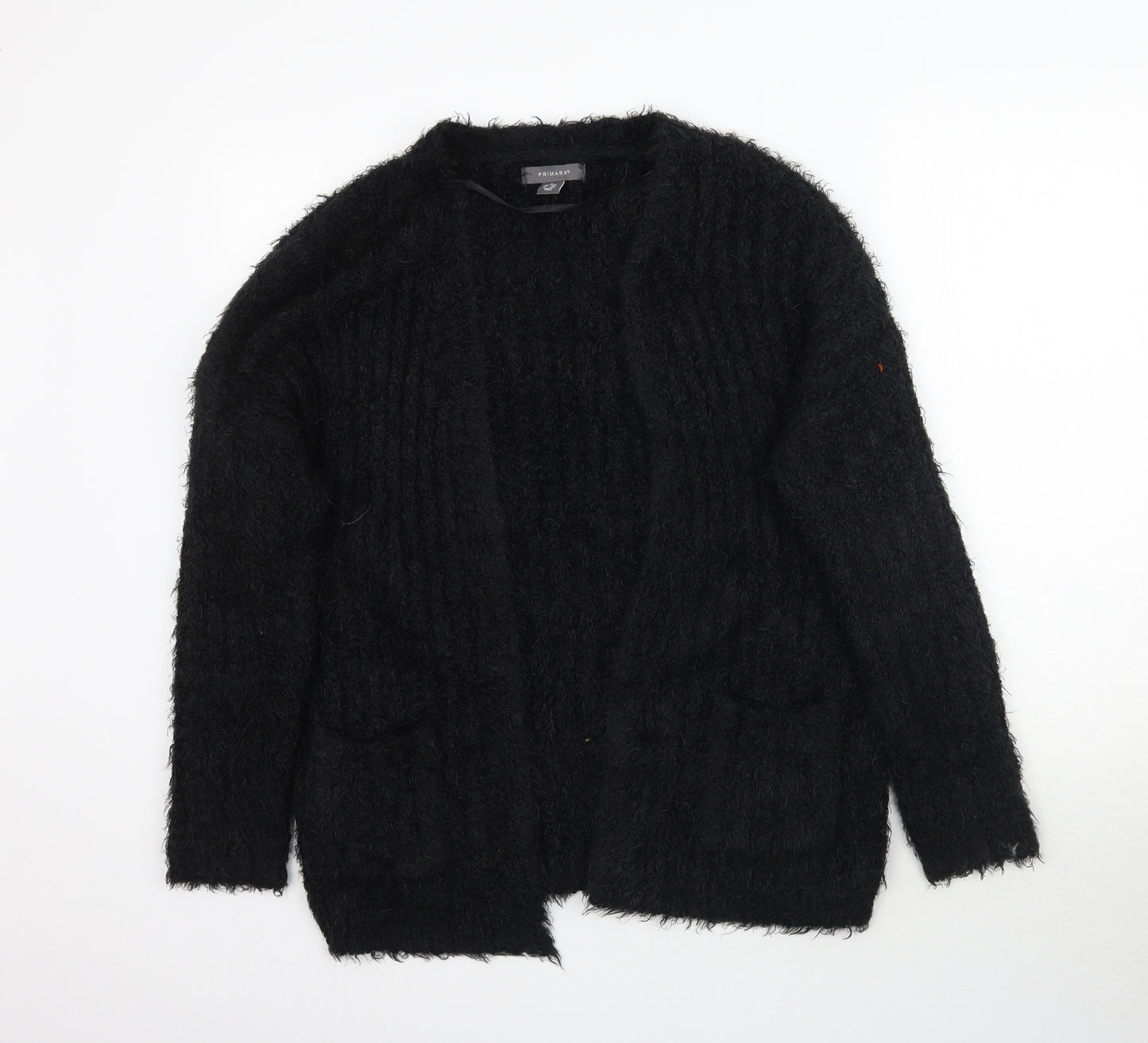Primark Womens Black   Cardigan Jumper Size S  - Fuzzy