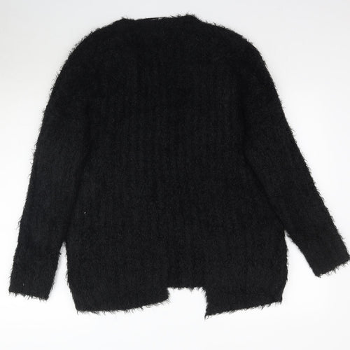 Primark Womens Black   Cardigan Jumper Size S  - Fuzzy