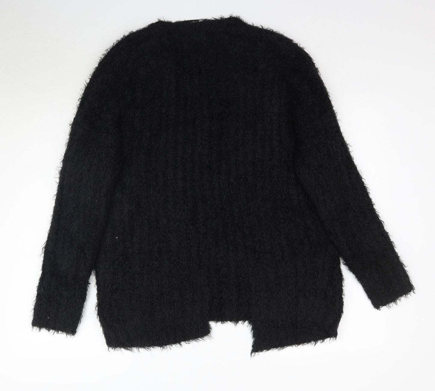 Primark Womens Black   Cardigan Jumper Size S  - Fuzzy
