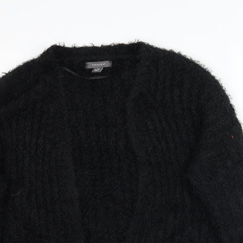 Primark Womens Black   Cardigan Jumper Size S  - Fuzzy