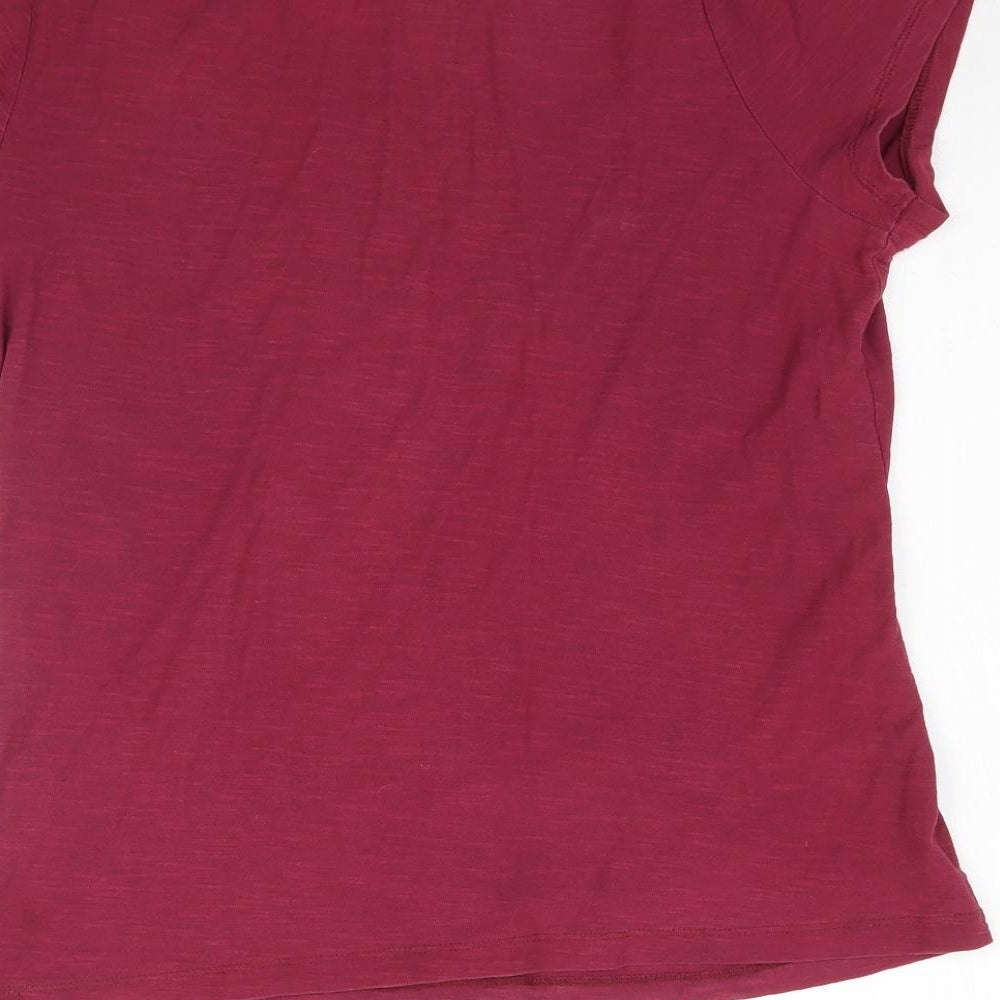 Matalan Womens Red   Basic T-Shirt Size 14  - Pink / red