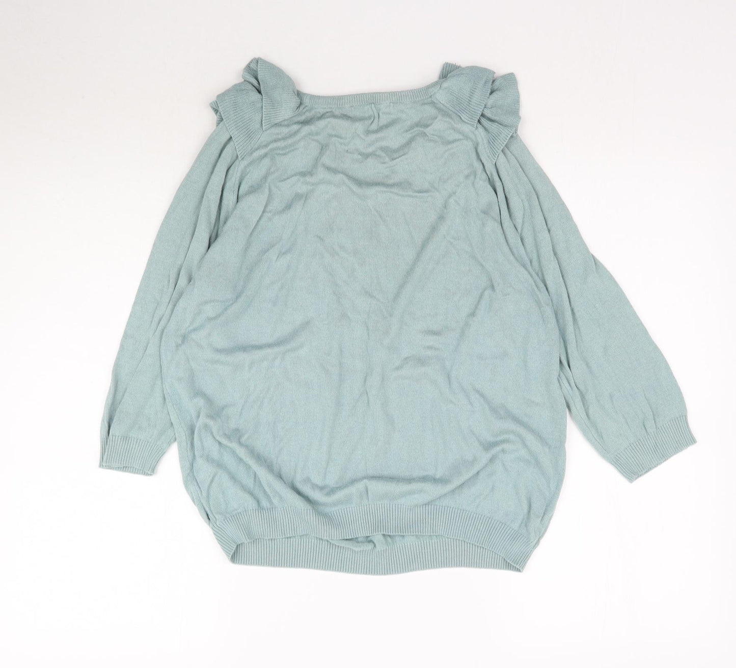 George Womens Blue  Knit Pullover Jumper Size 16
