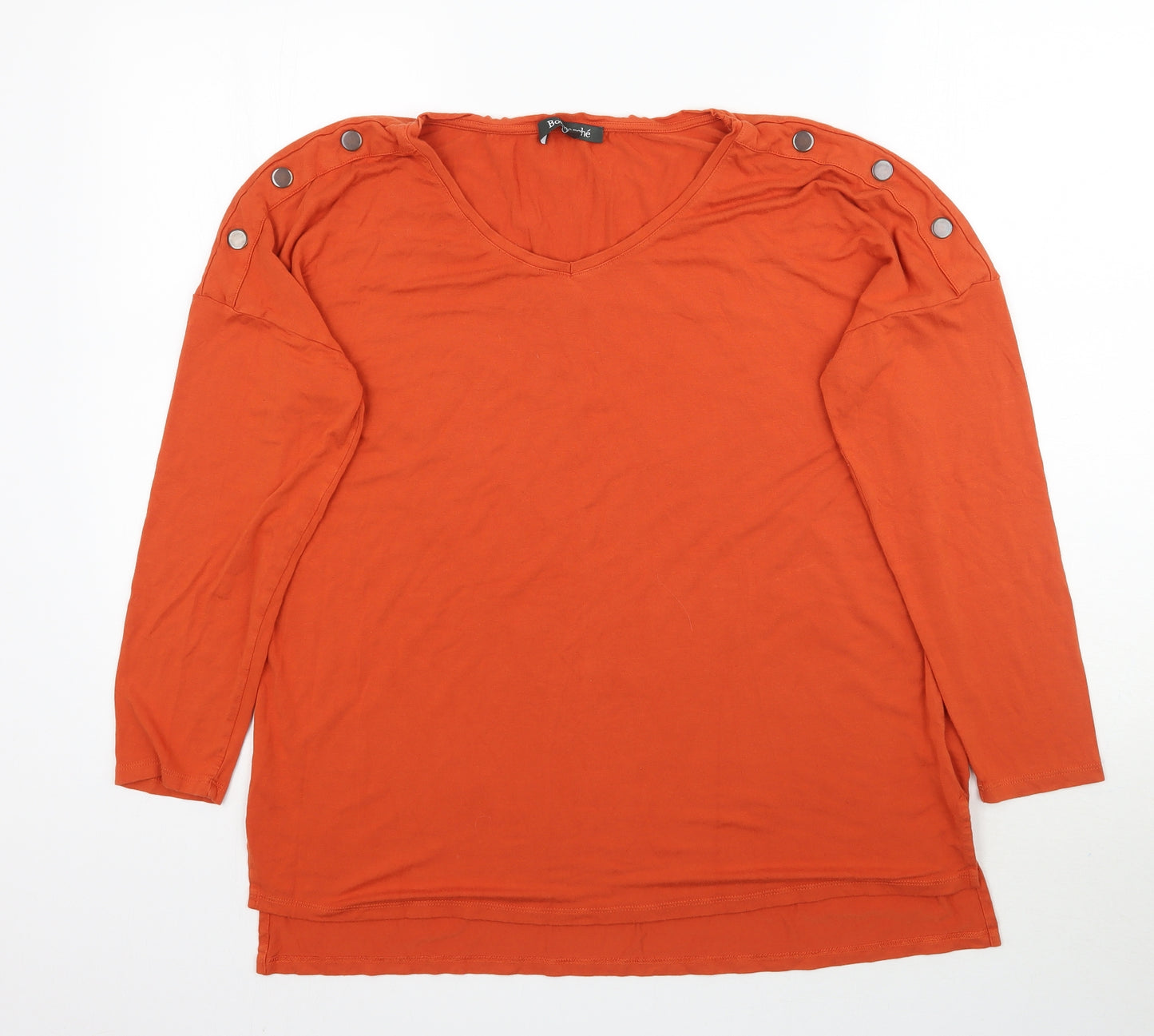 Bonmarché Womens Orange   Basic T-Shirt Size 16
