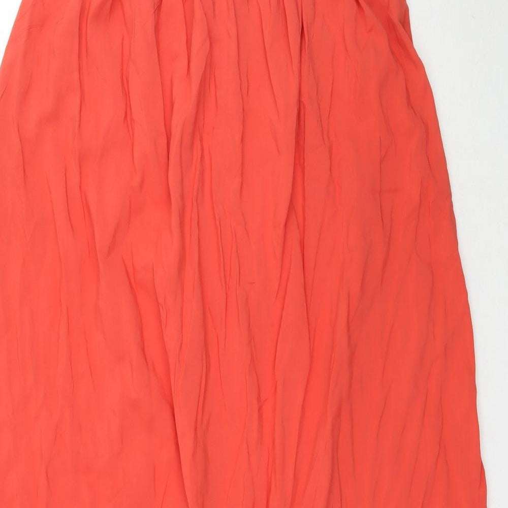 New Look Womens Orange   A-Line Skirt Size 8