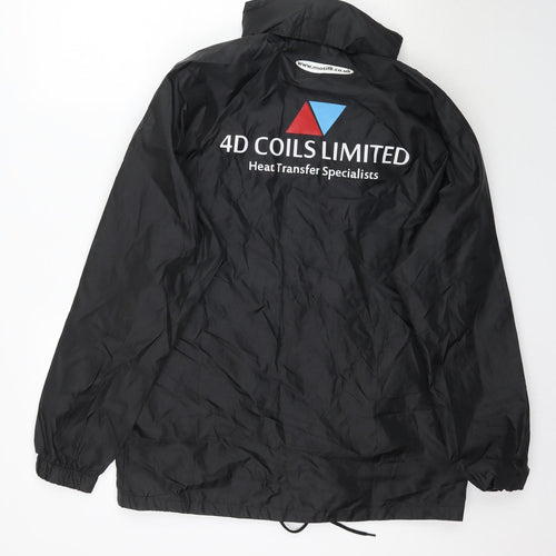 Errea Mens Black   Rain Coat Coat Size M  - New Hartley Juniors F.C.