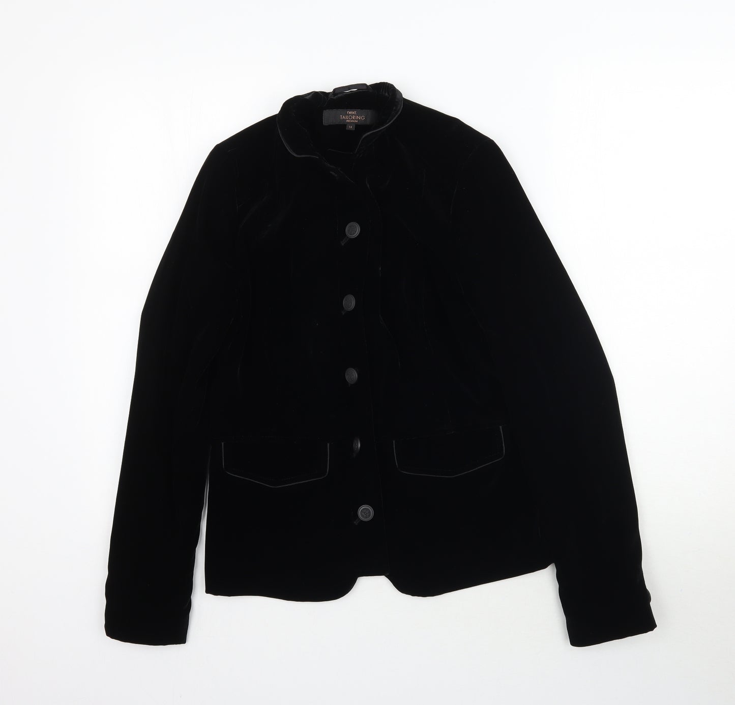NEXT Womens Black  Velour Jacket  Size 10