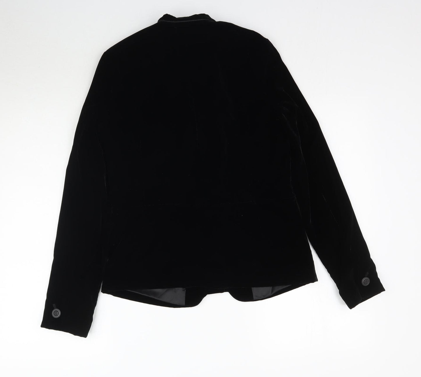 NEXT Womens Black  Velour Jacket  Size 10