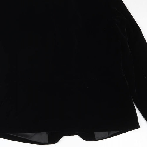 NEXT Womens Black  Velour Jacket  Size 10