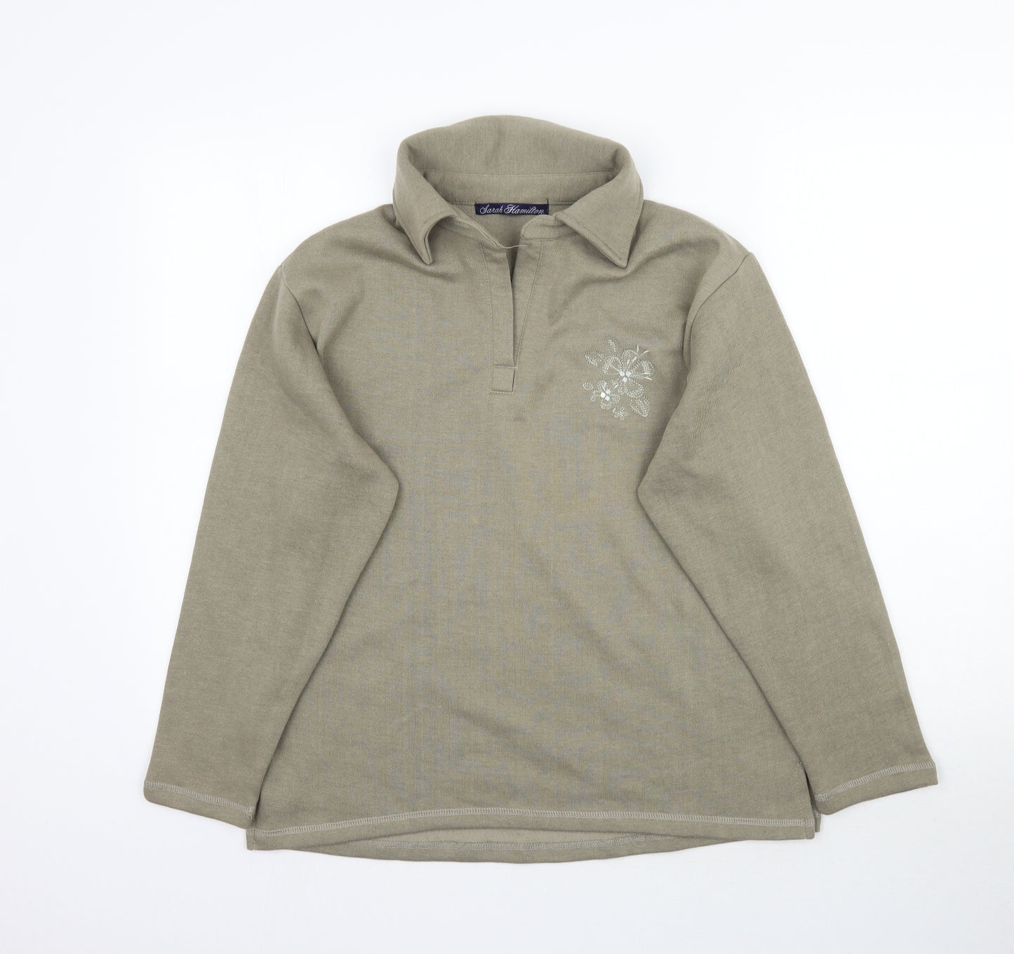 TJ Hughes Womens Green   Pullover Sweatshirt Size XL