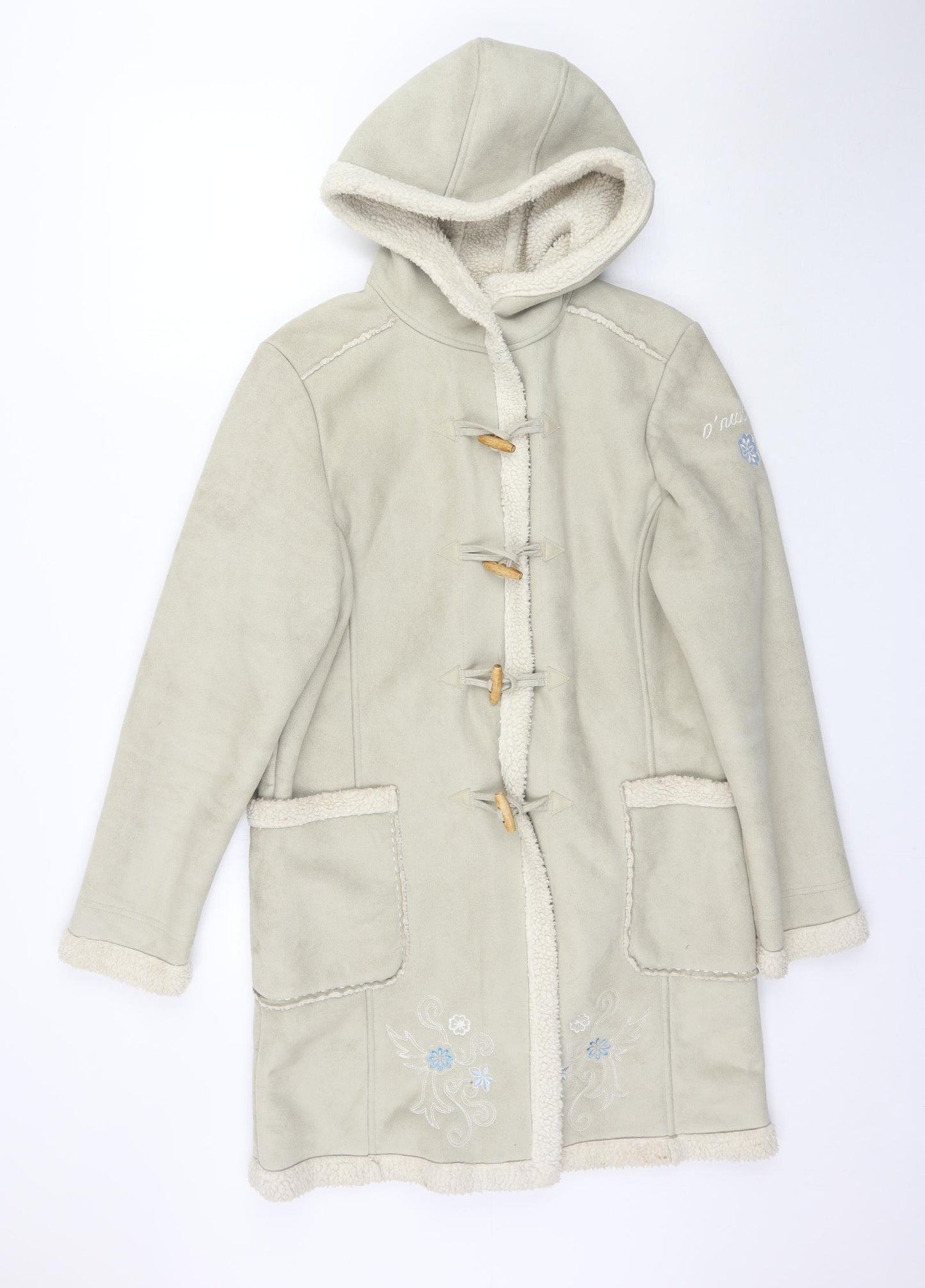 Preworn Womens Green   Overcoat Coat Size L