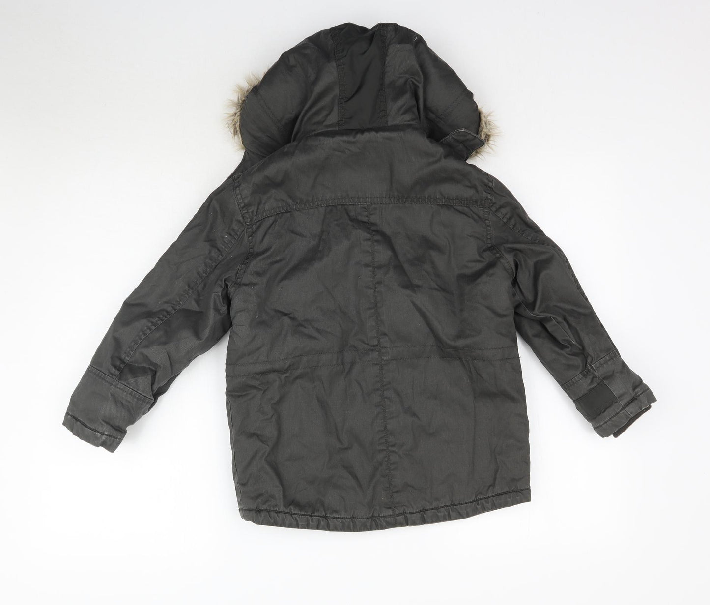 Matalab Boys Grey   Parka Coat Size 6-7 Years