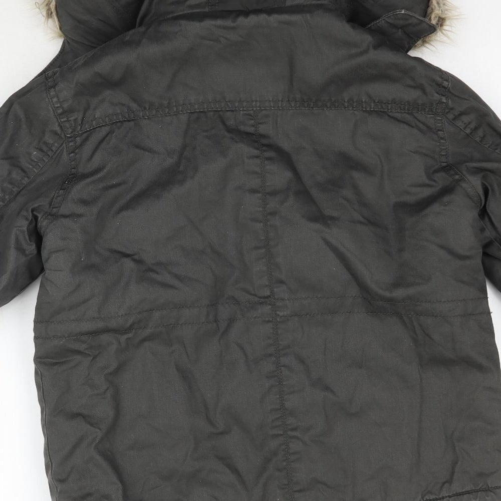 Matalab Boys Grey   Parka Coat Size 6-7 Years