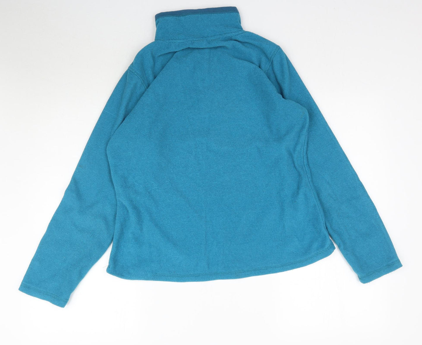 Crane Womens Blue  Fleece Pullover Sweatshirt Size M