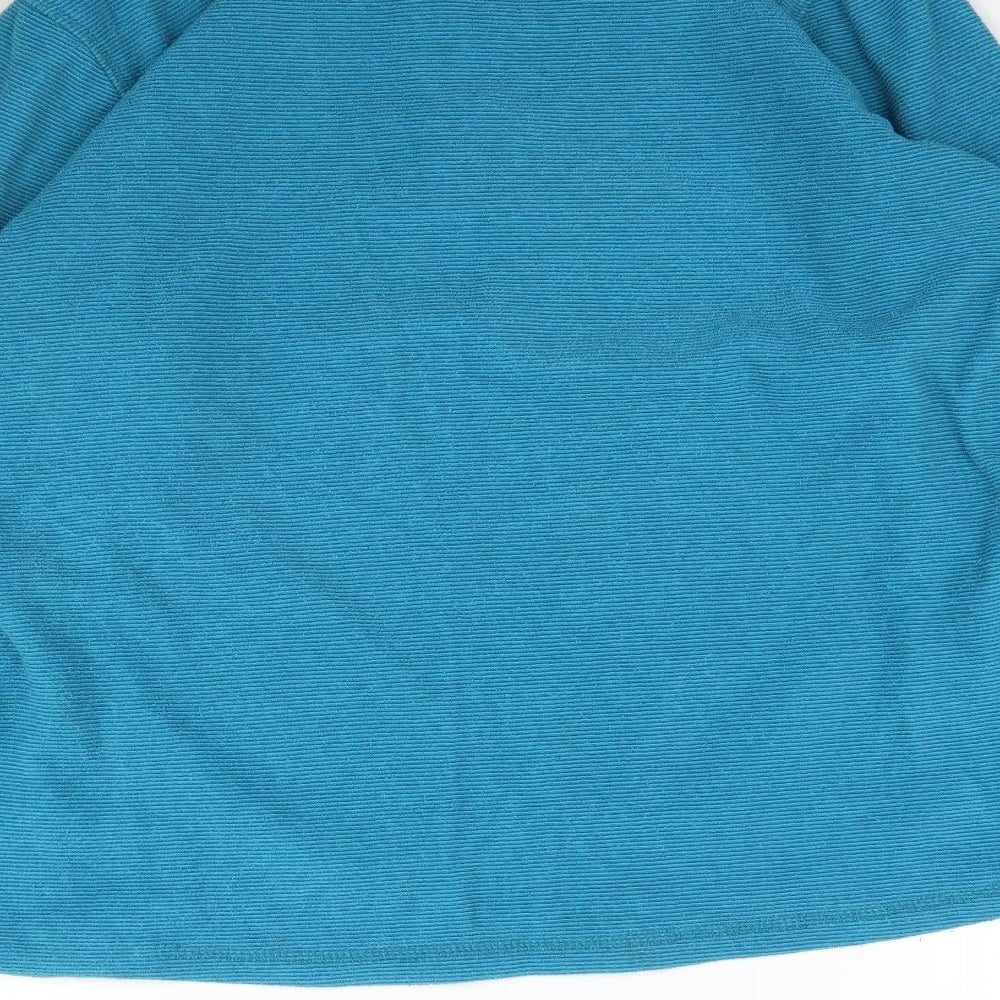 Crane Womens Blue  Fleece Pullover Sweatshirt Size M