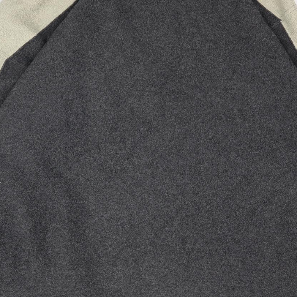 Active Mens Grey  Fleece Pullover Sweatshirt Size S