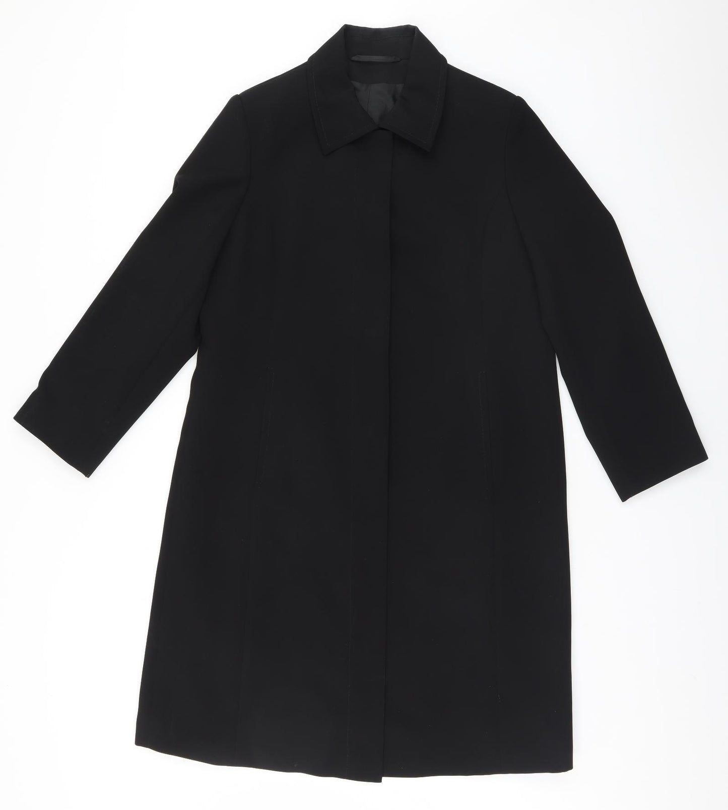 Marks and Spencer Womens Black   Overcoat Coat