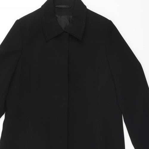 Marks and Spencer Womens Black   Overcoat Coat