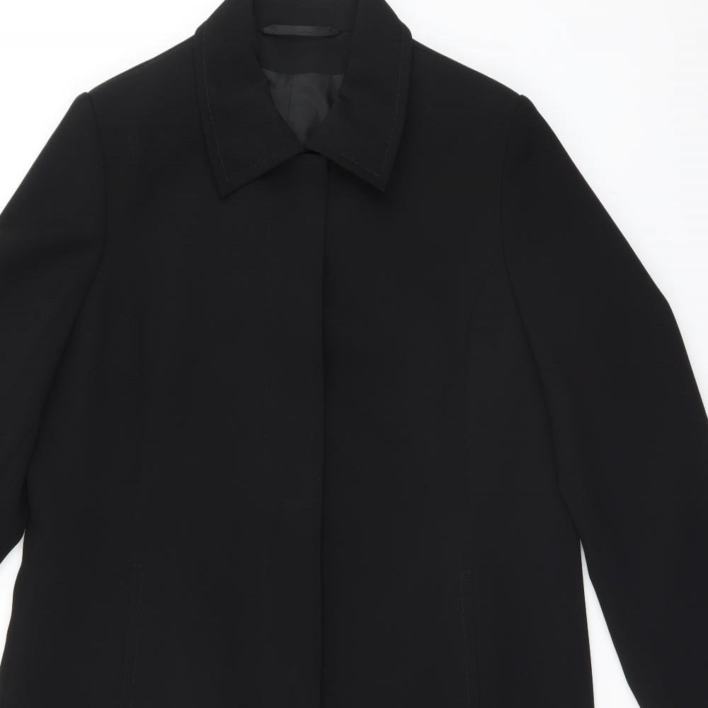 Marks and Spencer Womens Black   Overcoat Coat