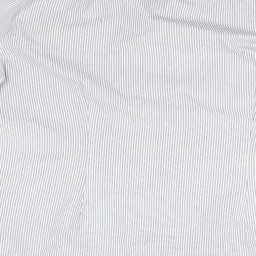 NEXT Mens Blue Striped   Button-Up Size 16