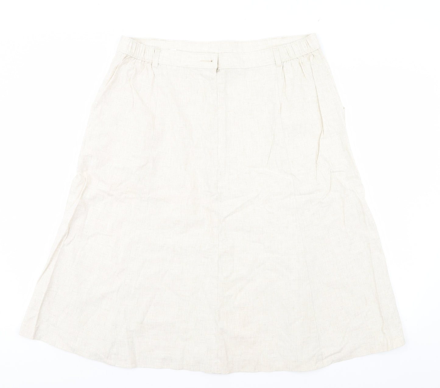Marks and Spencer Womens Ivory   A-Line Skirt Size 18