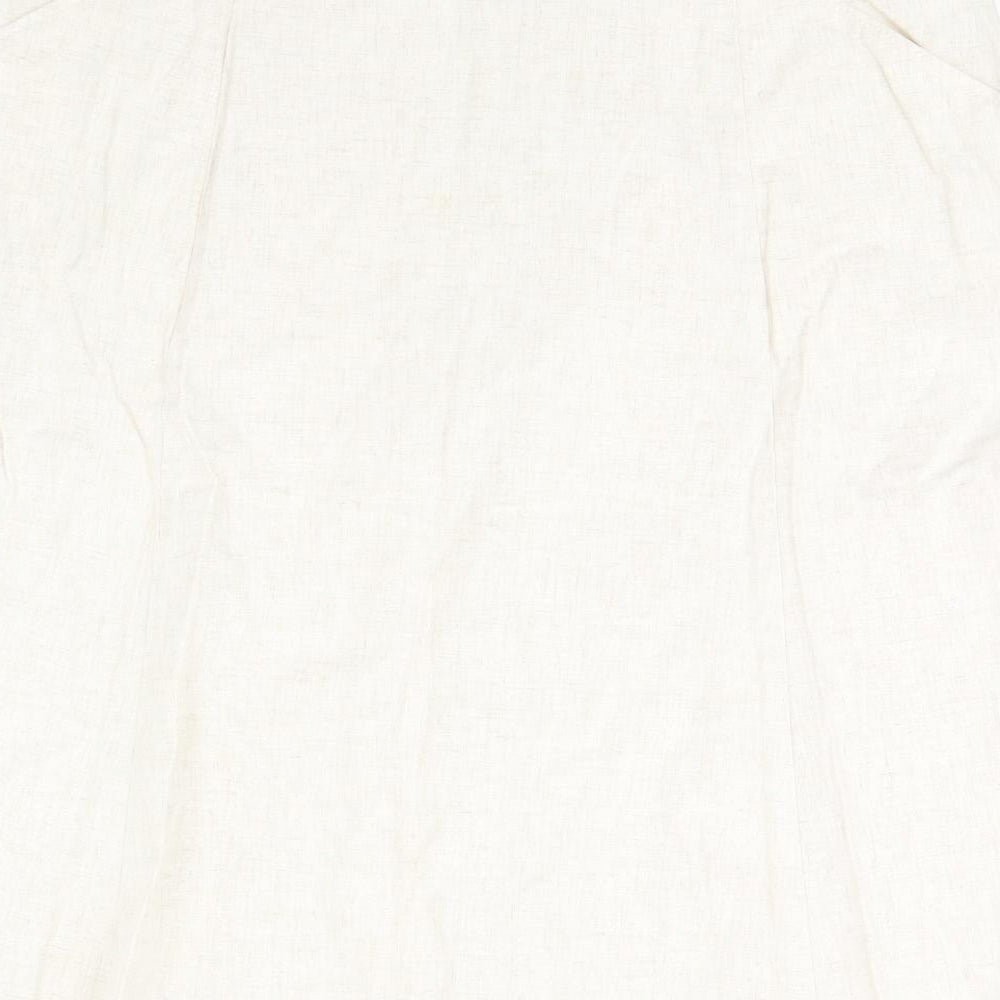 Marks and Spencer Womens Ivory   A-Line Skirt Size 18