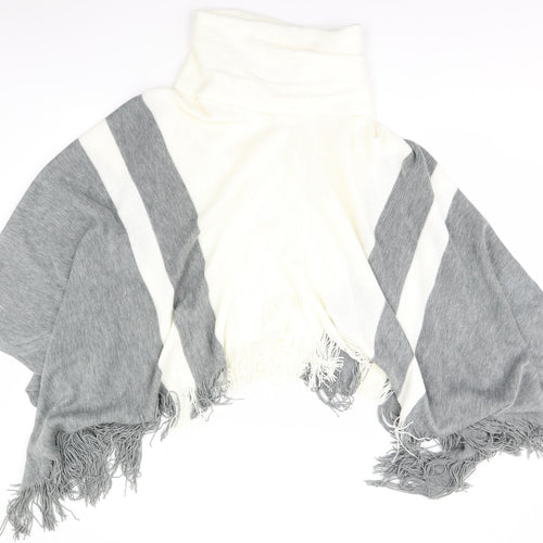 F&F Womens Grey   Overcoat Poncho Size M