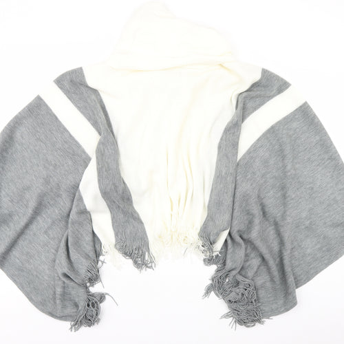 F&F Womens Grey   Overcoat Poncho Size M