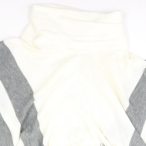 F&F Womens Grey   Overcoat Poncho Size M