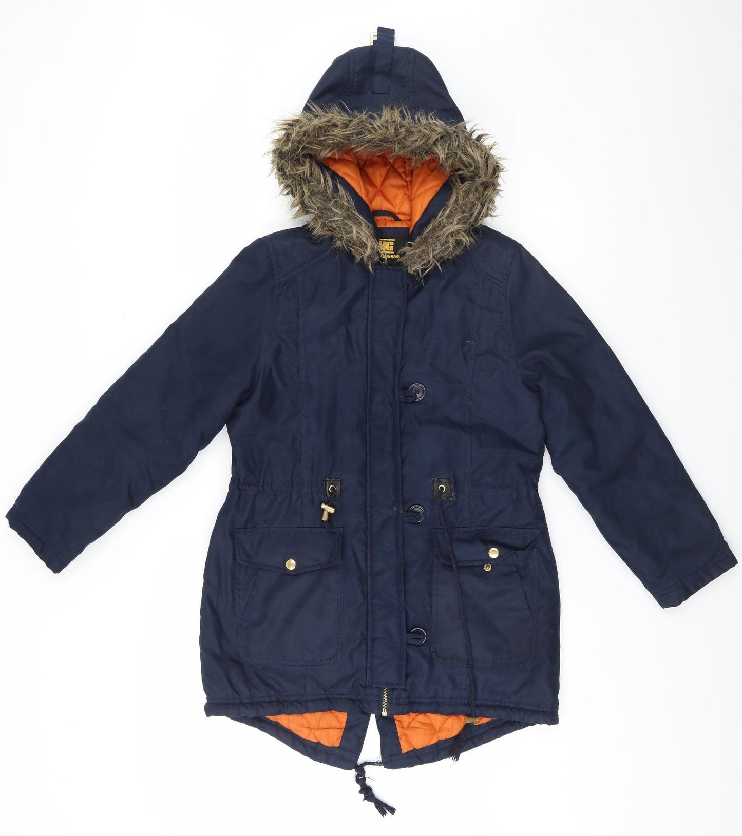 Urban Gang Boys Blue   Parka Coat Size 11-12 Years