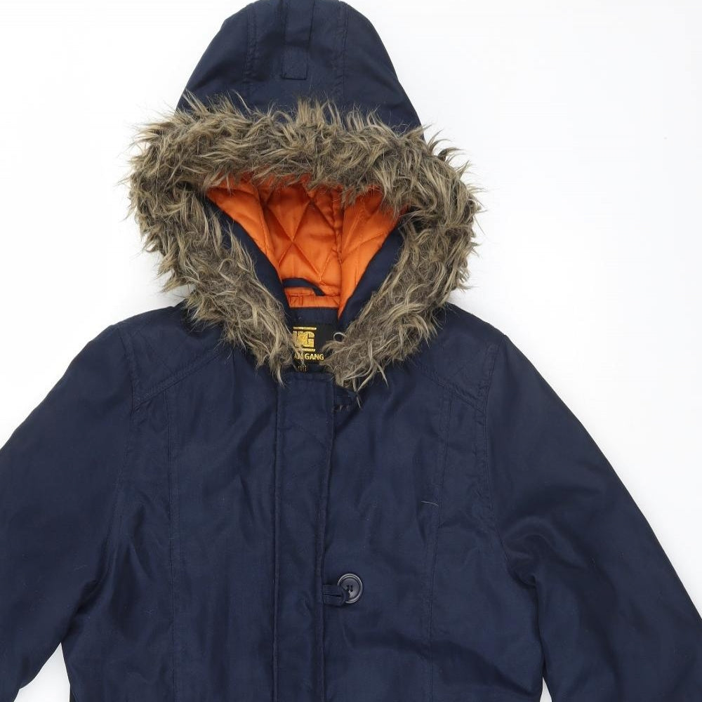 Urban Gang Boys Blue   Parka Coat Size 11-12 Years