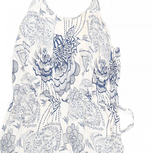 F&F Womens White Floral  A-Line  Size 18
