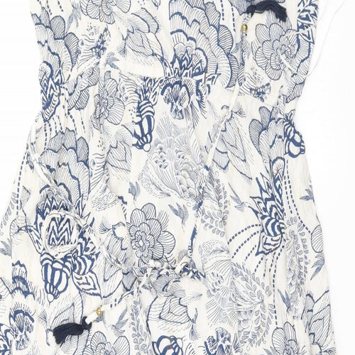 F&F Womens White Floral  A-Line  Size 18