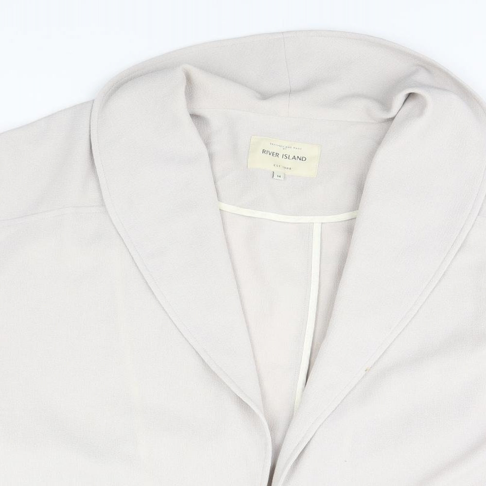 River Isla Womens Green   Overcoat Coat Size 14