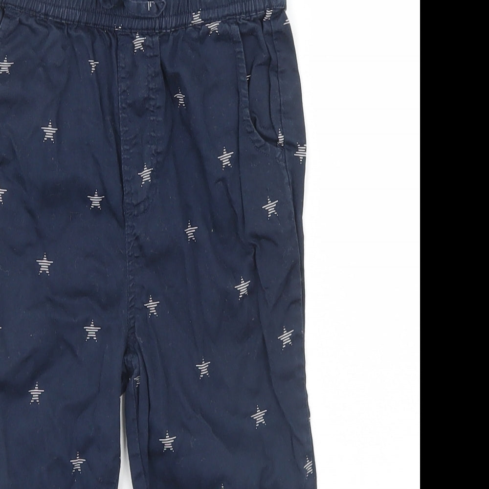 Marks and Spencer Baby Blue Geometric  Sweatpants Trousers Size 12-18 Months