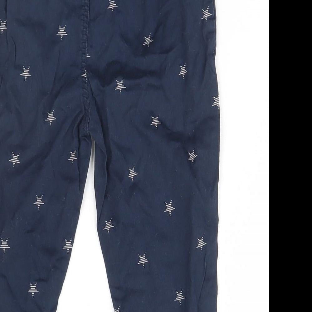 Marks and Spencer Baby Blue Geometric  Sweatpants Trousers Size 12-18 Months