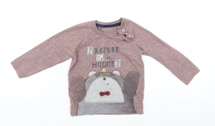 George Baby Grey Basic T-Shirt Size 12-18 Months - Prepared to be Hugged