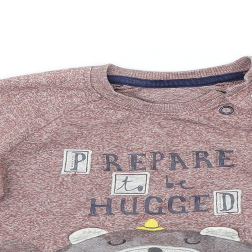 George Baby Grey   Basic T-Shirt Size 12-18 Months  - Prepared to be Hugged