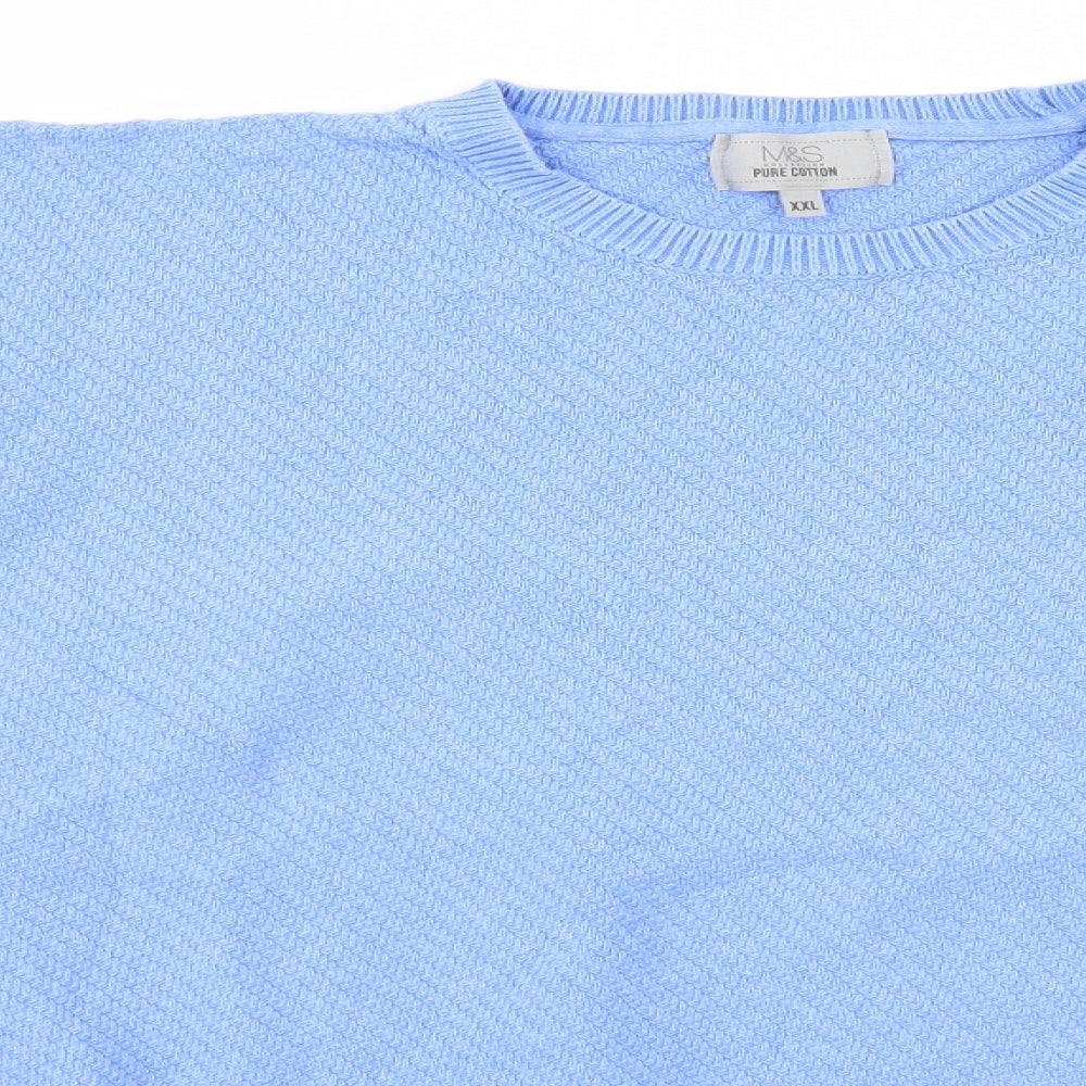 Marks and Spencer Mens Blue   Pullover Jumper Size 2XL