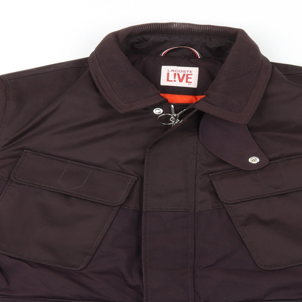 Lacoste Womens Black   Overcoat Coat Size 22