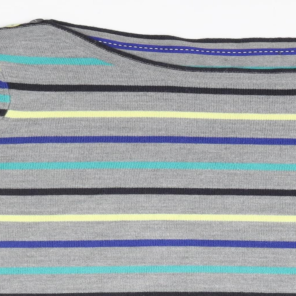Marks and Spencer Womens Grey Striped  Cape Jumper Size 16