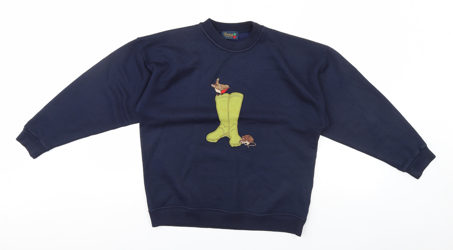 Radish countrywear Womens Blue   Pullover Jumper Size S  - Wellies