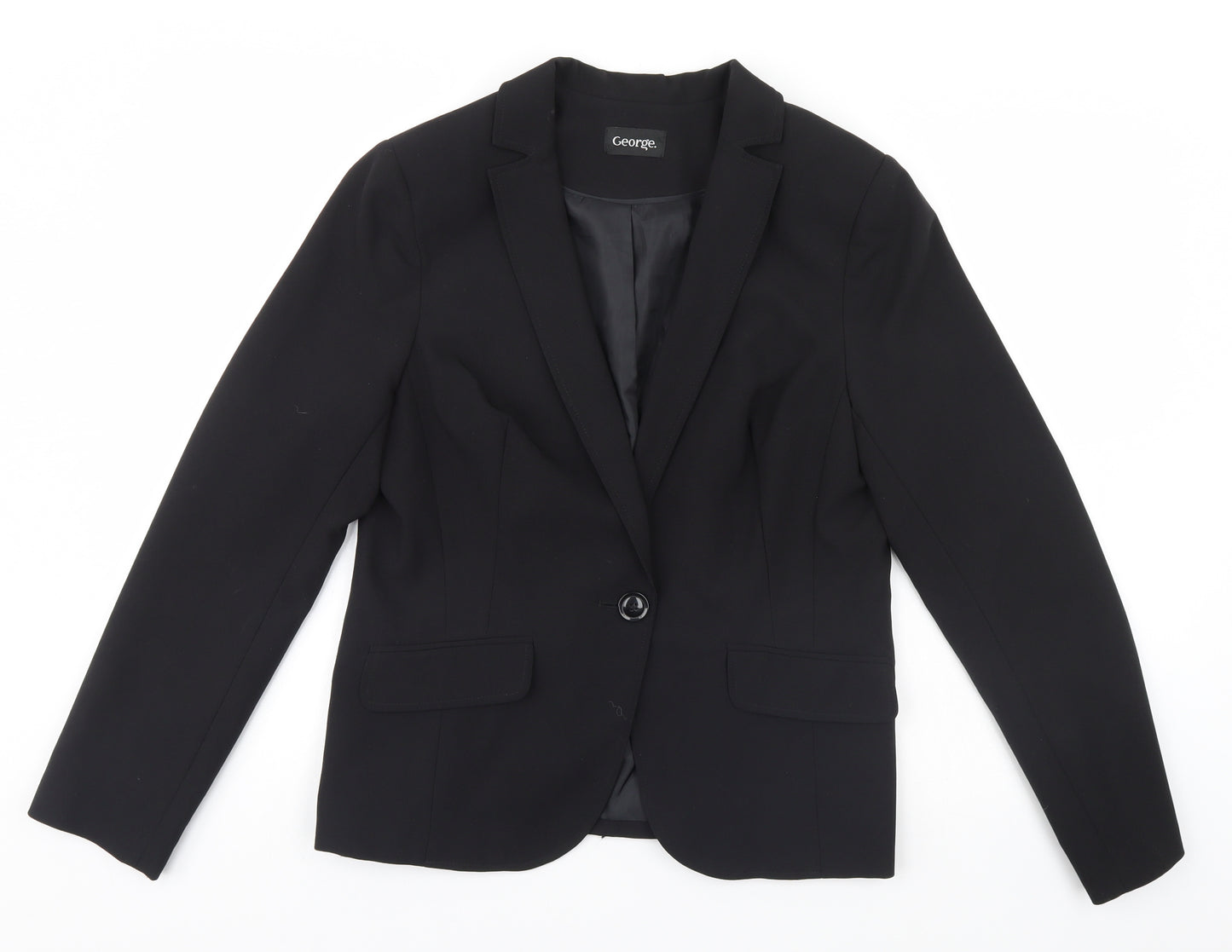 George Womens Black   Jacket Blazer Size 12