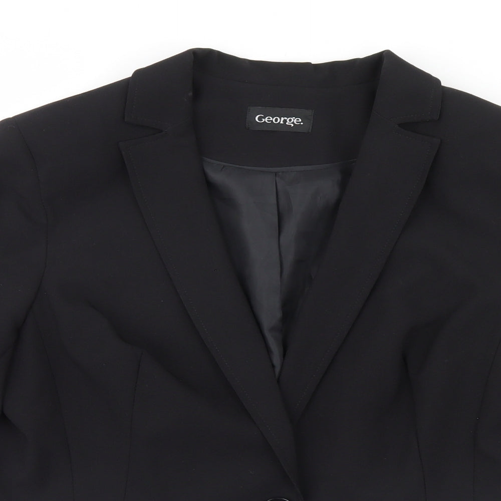George Womens Black   Jacket Blazer Size 12