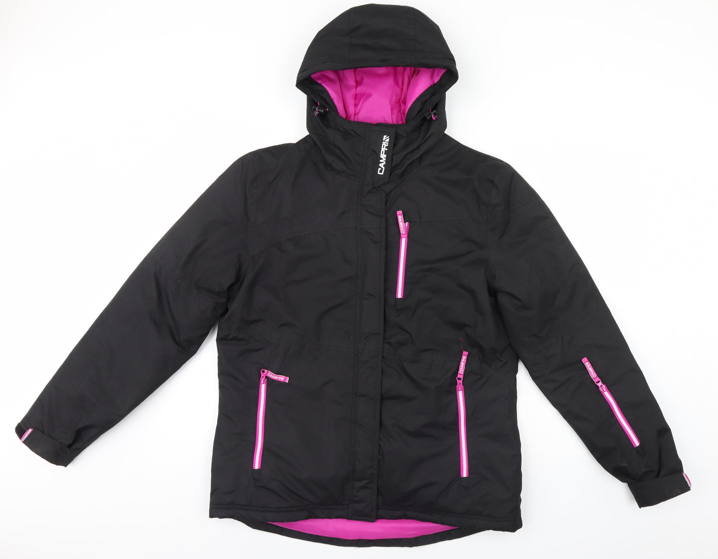 Campri Womens Black   Rain Coat Coat Size 14