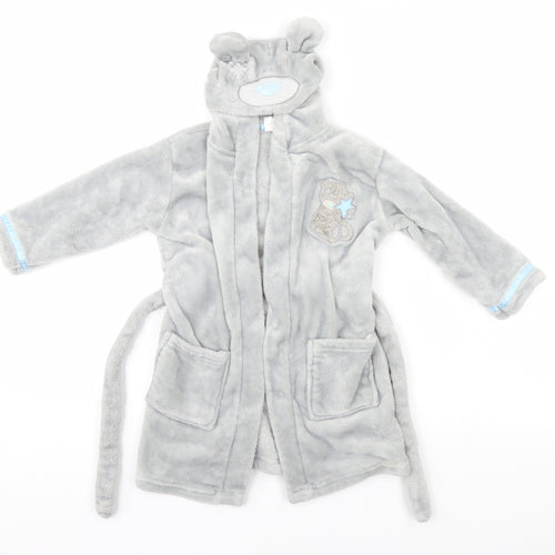BHS Girls Grey Solid   Gown Size 2-3 Years